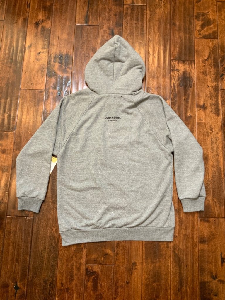 Domrebel Montreal Gray Biker Mickey Mouse Hoodie Sweatshirt, Size L — image 5 of 6